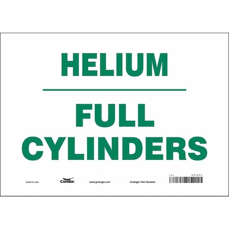 Condor Safety Sign, 10 in Height, 14 in Width, Vinyl, Horizontal Rectangle, English, 471L71 471L71