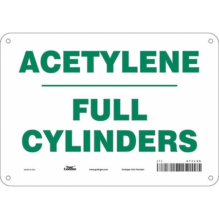 Condor Safety Sign, 7 in Height, 10 in Width, Polyethylene, Vertical Rectangle, English, 471L26 471L26