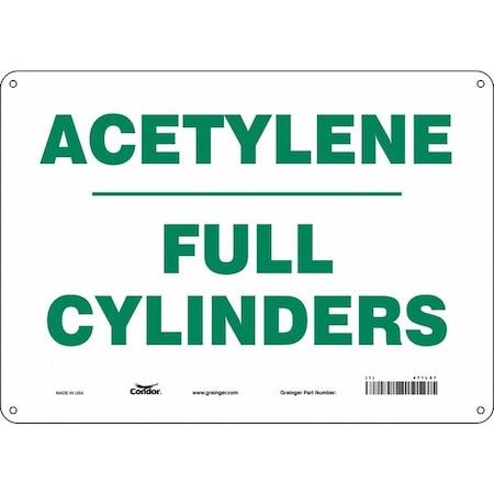 Condor Safety Sign, 10 in Height, 14 in Width, Polyethylene, Horizontal Rectangle, English, 471L27 471L27