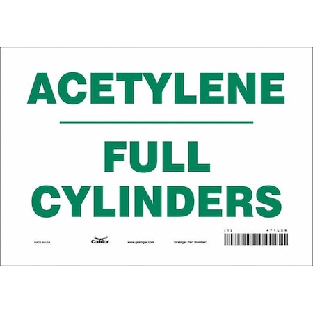 Condor Safety Sign, 7 in Height, 10 in Width, Vinyl, Vertical Rectangle, English, 471L28 471L28