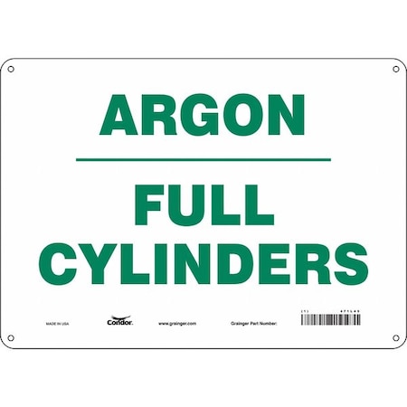 Condor Safety Sign, 10 in Height, 14 in Width, Polyethylene, Horizontal Rectangle, English, 471L45 471L45