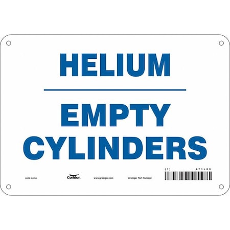 Condor Safety Sign, 7 in Height, 10 in Width, Aluminum, Vertical Rectangle, English, 471L60 471L60