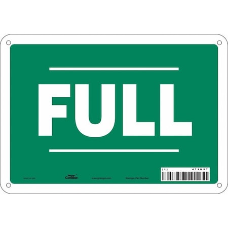 Condor Safety Sign, 7 in Height, 10 in Width, Aluminum, Vertical Rectangle, English, 471M97 471M97