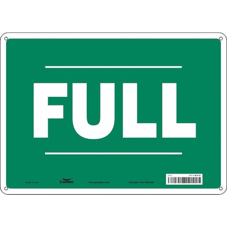 Condor Safety Sign, 10 in Height, 14 in Width, Aluminum, Horizontal Rectangle, English, 471M98 471M98