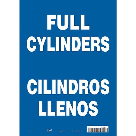 Condor Safety Sign, 14 in Height, 10 in Width, Vinyl, Vertical Rectangle, English, Spanish, 471M07 471M07