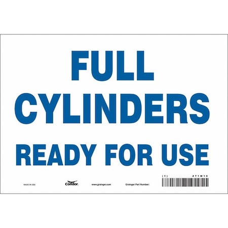 Condor Safety Sign, 7 in Height, 10 in Width, Vinyl, Vertical Rectangle, English, 471M15 471M15
