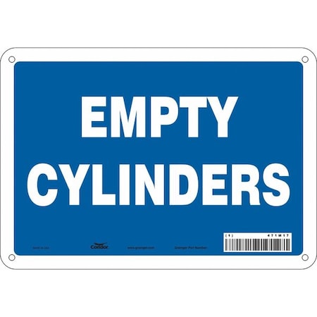 Condor Safety Sign, 7 in Height, 10 in Width, Aluminum, Vertical Rectangle, English, 471M17 471M17