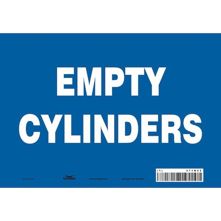 Condor Safety Sign, 7 in Height, 10 in Width, Vinyl, Vertical Rectangle, English, 471M22 471M22
