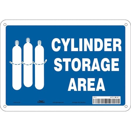 Condor Safety Sign, 7 in Height, 10 in Width, Aluminum, Vertical Rectangle, English, 471M41 471M41