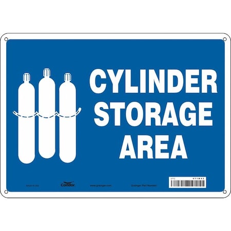 Condor Safety Sign, 10 in Height, 14 in Width, Aluminum, Horizontal Rectangle, English, 471M42 471M42