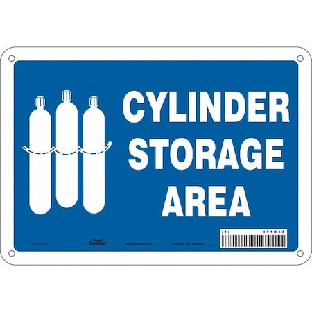 Condor Safety Sign, 7 in Height, 10 in Width, Polyethylene, Vertical Rectangle, English, 471M43 471M43