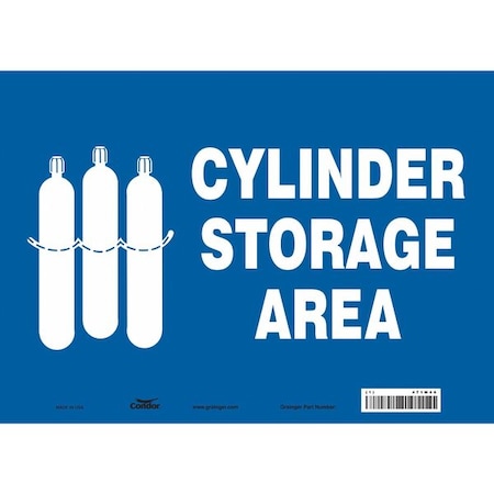 Condor Safety Sign, 10 in Height, 14 in Width, Vinyl, Horizontal Rectangle, English, 471M46 471M46