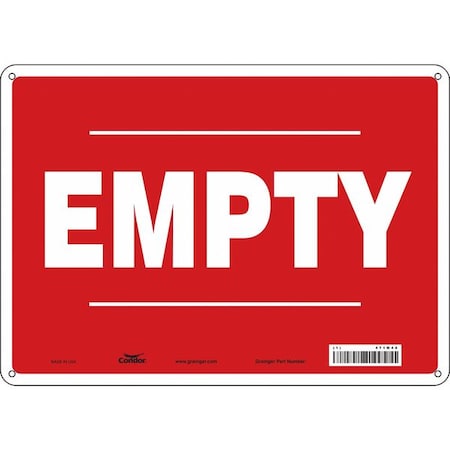 Condor Safety Sign, 10 in Height, 14 in Width, Aluminum, Horizontal Rectangle, English, 471M48 471M48