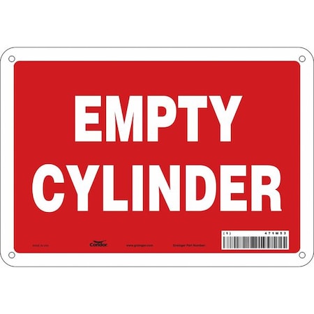 Condor Safety Sign, 7 in Height, 10 in Width, Aluminum, Vertical Rectangle, English, 471M53 471M53