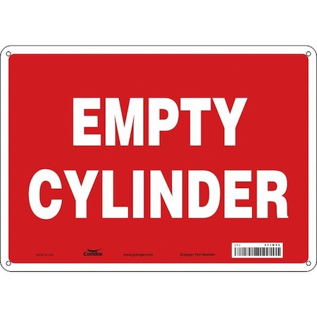 Condor Safety Sign, 10 in Height, 14 in Width, Polyethylene, Horizontal Rectangle, English, 471M56 471M56