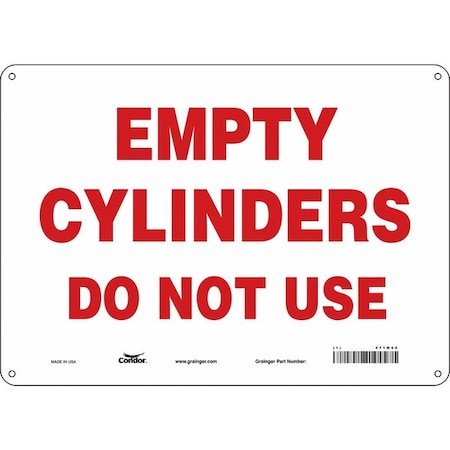 Condor Safety Sign, 10 in Height, 14 in Width, Aluminum, Horizontal Rectangle, English, 471M60 471M60
