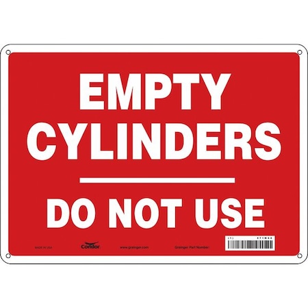 Condor Safety Sign, 10 in Height, 14 in Width, Aluminum, Horizontal Rectangle, English, 471M68 471M68