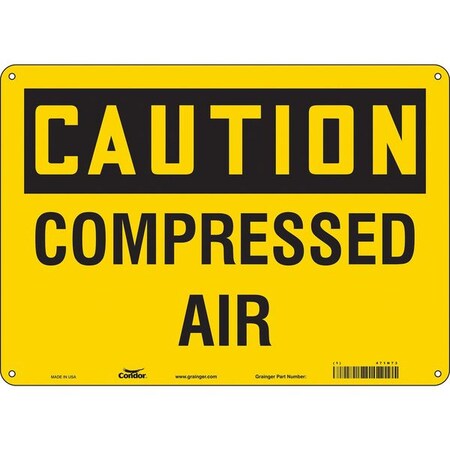 Condor Safety Sign, 10 in Height, 14 in Width, Polyethylene, Horizontal Rectangle, English, 471N73 471N73
