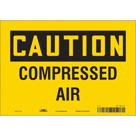Condor Safety Sign, 7 in Height, 10 in Width, Vinyl, Vertical Rectangle, English, 471N74 471N74