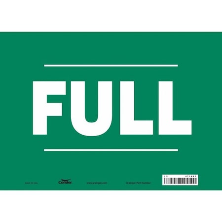 Condor Safety Sign, 10 in Height, 14 in Width, Vinyl, Horizontal Rectangle, English, 471N03 471N03
