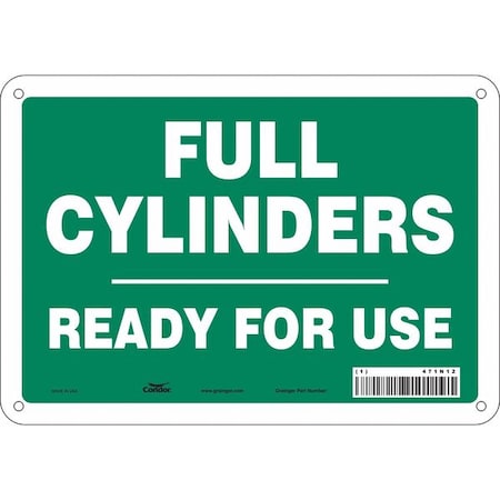 Condor Safety Sign, 7 in Height, 10 in Width, Polyethylene, Vertical Rectangle, English, 471N12 471N12