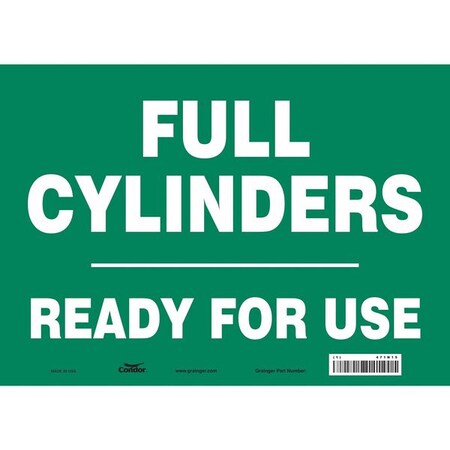 Condor Safety Sign, 10 in Height, 14 in Width, Vinyl, Horizontal Rectangle, English, 471N15 471N15