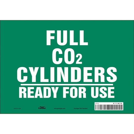 Condor Safety Sign, 7 in Height, 10 in Width, Vinyl, Vertical Rectangle, English, 471N26 471N26
