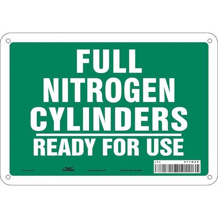 Condor Safety Sign, 7 in Height, 10 in Width, Aluminum, Vertical Rectangle, English, 471N28 471N28