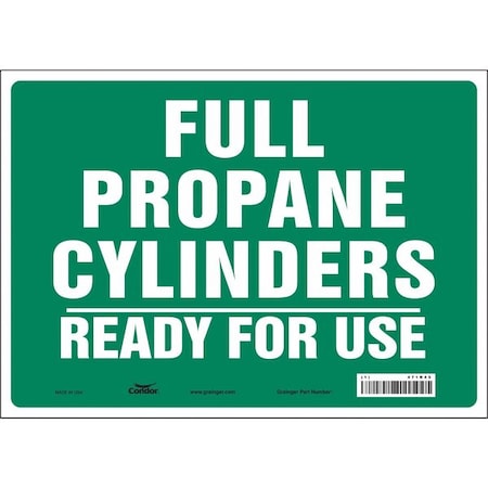 Condor Safety Sign, 10 in Height, 14 in Width, Vinyl, Horizontal Rectangle, English, 471N45 471N45