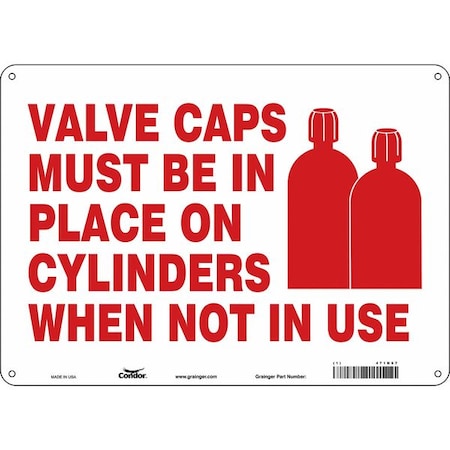 Condor Safety Sign, 10 in Height, 14 in Width, Polyethylene, Horizontal Rectangle, English, 471N67 471N67