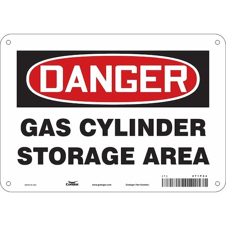 Condor Safety Sign, 7 in Height, 10 in Width, Aluminum, Vertical Rectangle, English, 471P64 471P64