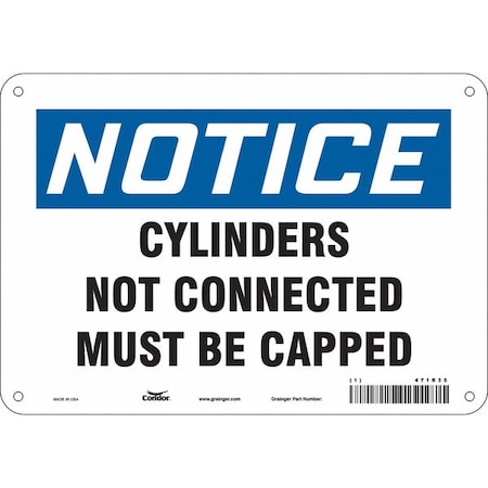 Condor Safety Sign, 7 in Height, 10 in Width, Aluminum, Vertical Rectangle, English, 471R35 471R35