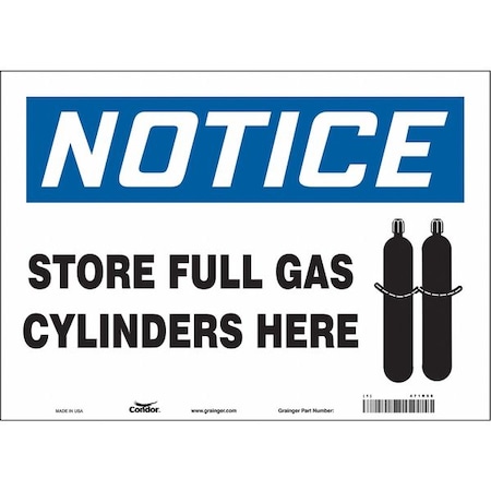 Condor Safety Sign, 10 in Height, 14 in Width, Vinyl, Horizontal Rectangle, English, 471R58 471R58