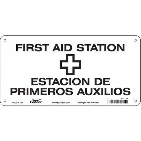 Condor First Aid Station/Estacion De Primeros Auxilios, Polyethylene, 7 in x 14 in, Mounting Holes 471T84