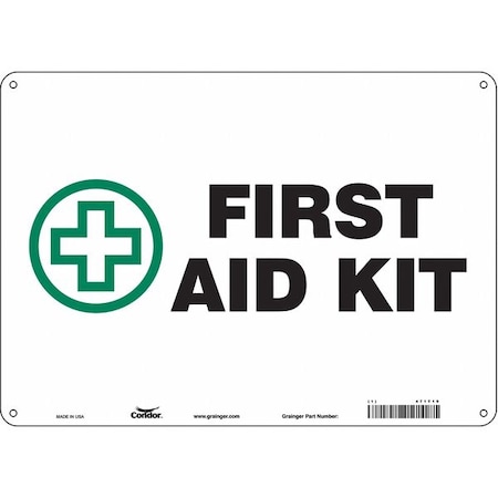 Condor First Aid Kit, 14 in W x 10 in H, Horizontal Rectangle, Polyethylene, 471T19 471T19