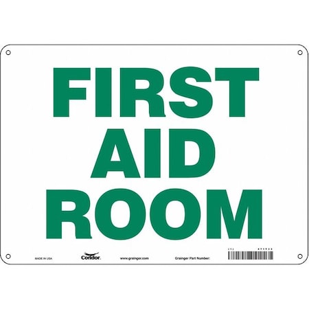 Condor First Aid Room, 14 in W x 10 in H, Horizontal Rectangle, Polyethylene, 471T33 471T33