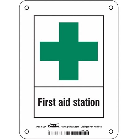 Condor First Aid Station, Aluminum, 7 in x 5 in, Mounting Holes 471T56