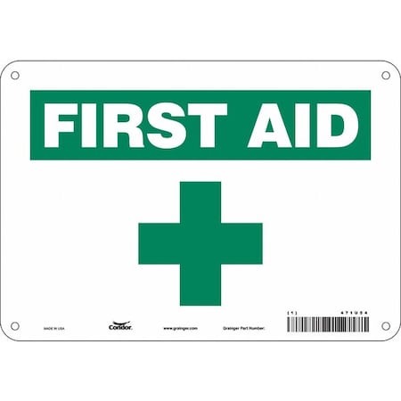 Condor First Aid, 10 in W x 7 in H, Vertical Rectangle, Polyethylene, 471U54 471U54