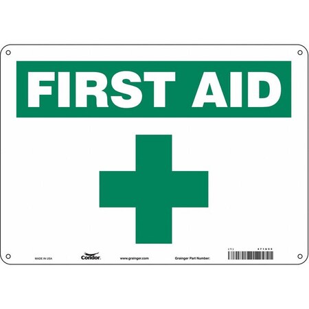 Condor First Aid, 14 in W x 10 in H, Horizontal Rectangle, Polyethylene, 471U55 471U55