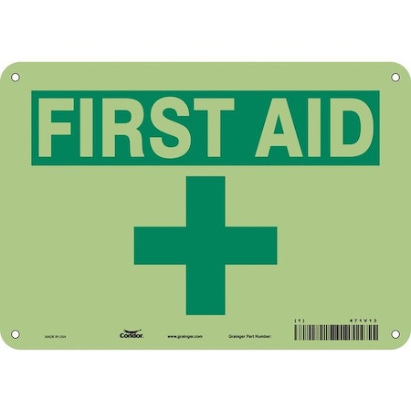 Condor First Aid, 10 in W x 7 in H, Vertical Rectangle, Polyethylene ...