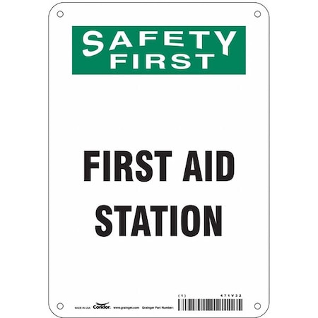 Condor Safety First, First Aid Station, 7 in W x 10 in H, Horizontal ...