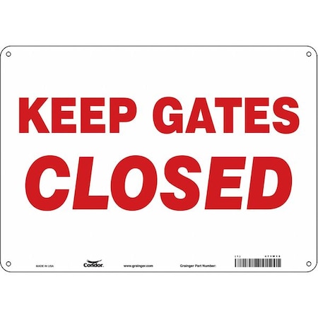 Condor Keep Gates Closed, 14 in W x 10 in H, Horizontal Rectangle, Polyethylene, 471W15 471W15