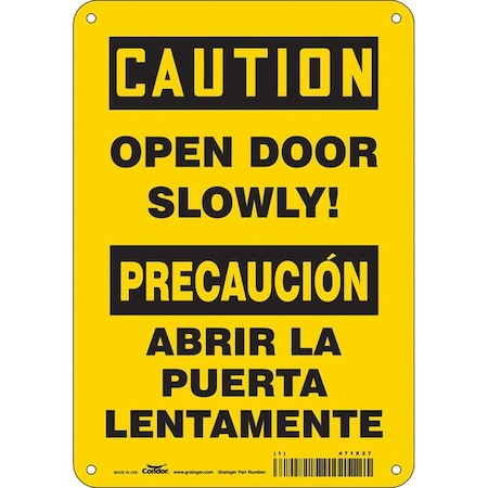 Condor Caution, Open Door Slowly!/Abrir La Puerta Lentamente, 7 in W x 10 in H, 471X27 471X27
