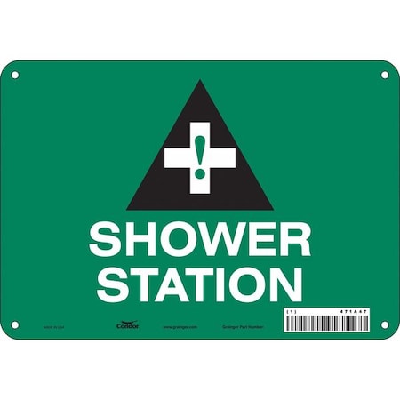 Condor Shower Station, 10 in W x 7 in H, Vertical Rectangle, Aluminum, 471A47 471A47