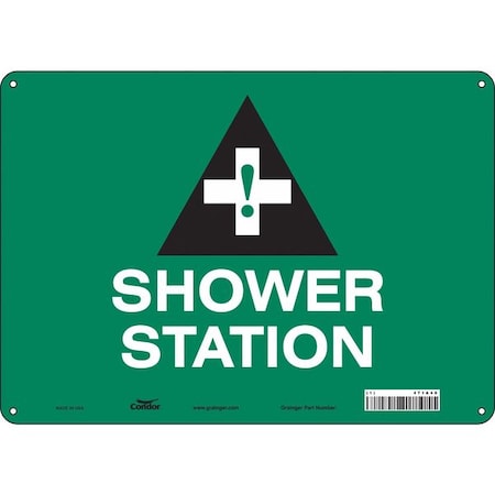 Condor Shower Station, 14 in W x 10 in H, Horizontal Rectangle, Aluminum, 471A48 471A48