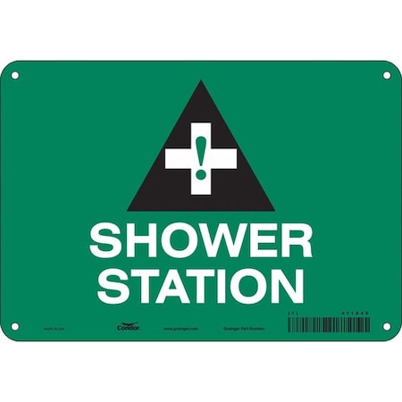 Condor Shower Station, 10 in W x 7 in H, Vertical Rectangle, Polyethylene, 471A49 471A49