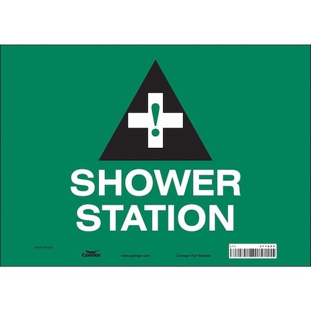 Condor Shower Station, 14 in W x 10 in H, Horizontal Rectangle, Vinyl, 471A52 471A52