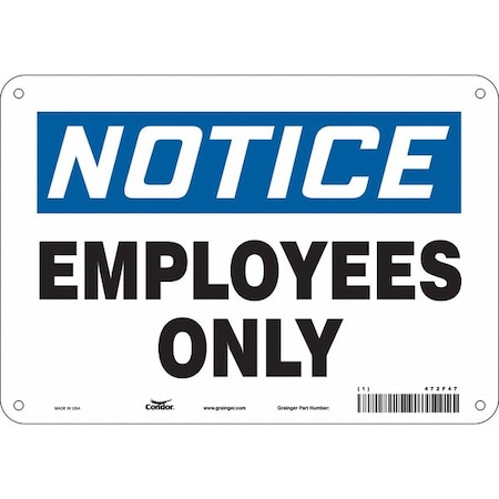Condor Safety Sign, 7 in Height, 10 in Width, Aluminum, Vertical Rectangle, English, 472F47 472F47