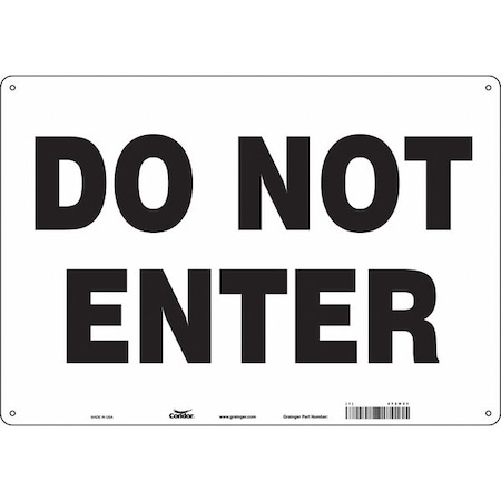 Condor Safety Sign, 10 in Height, 14 in Width, Aluminum, Horizontal Rectangle, English, 472H31 472H31