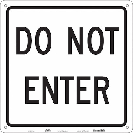 Condor Safety Sign, 24 in Height, 24 in Width, Aluminum, Square, English 472H37